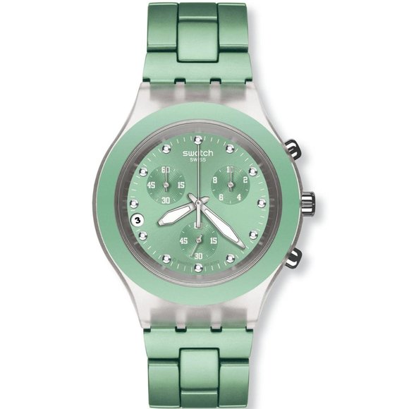 Mint Green Swatch - Swiss Watch - Picture 1 of 4